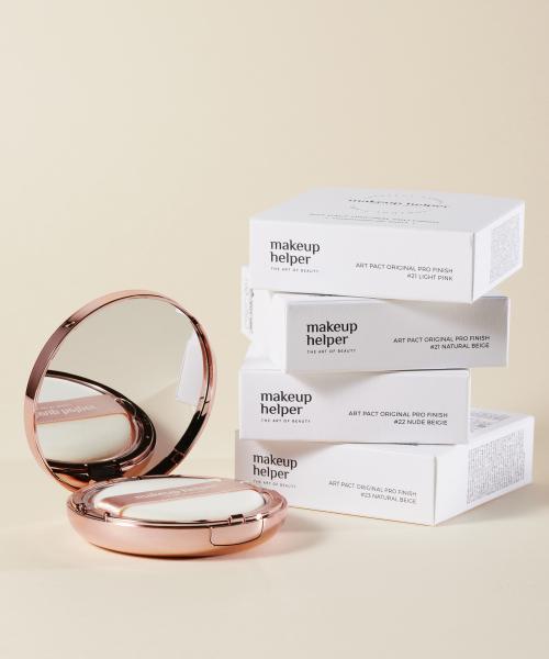 [makeup Helper] Art Pact Original Pro Finish Powder & Rose Glitter Brush Set 25g