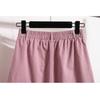 Summer Style Plus Size Skirts Solid Buttons Women Denim A-Line Vintage Basic Skirt 5XL Pink