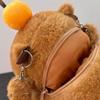 Capybara Plush Backpack Kawaii Fashion Plushie Doll Fur Bag Children's Bag Shoulder Bag Mini Knapsack Bags Gifts for Girlfriend