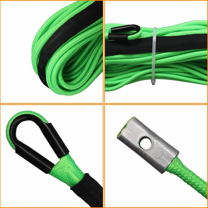 7000LBs Winch Line Cable Rope Winches Towing Hook Stopper Rubber for ATV SUV UTV Truck Offroad Accessories