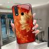 Beautiful Flower Cute Cats Case For Vivo Y11 2019 1906 Y12 Y17 Y15 Y19 Tempered Glass Phone Case Protective Cover Hard Shell