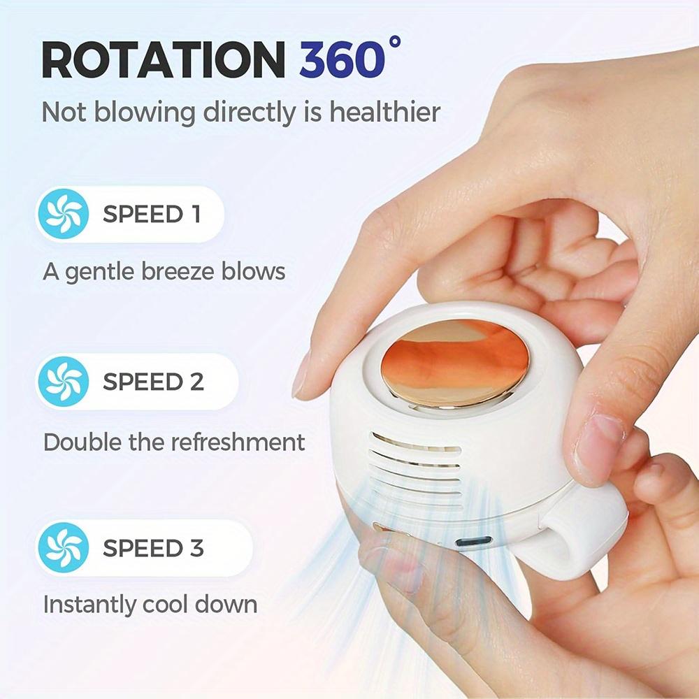 Clip-on Portable Leafless Fan Mini Handheld Cooler for All Day Summer Comfort Outdoor Activities