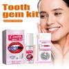 1 Set Kit Gioielli Finti per Denti Finitura Lucida Brillante Adesivo Decorativo Ornamenti Solidi per Denti con Luce UV Kit DIY Bellezza Denti Gioielli Finti in Pietra per Ragazze