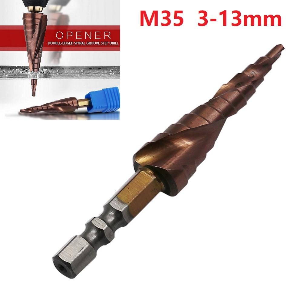 

3-13mm Step Drill Bit Hex Shank Woodworking Bits 1pc