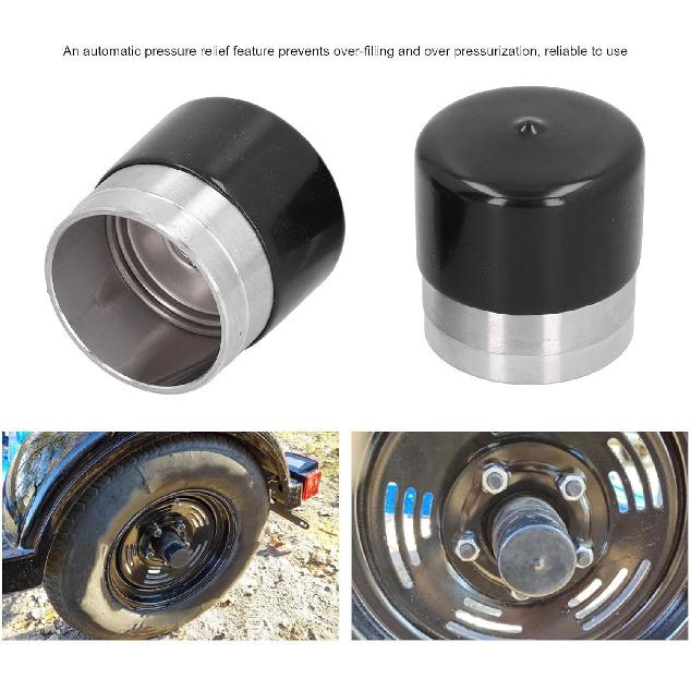 Trailer Bearing Buddies,Stainless Steel Bearing Protectors 2pcs 1.98in Protectors Stainless Steel Lubricators Universal for Trailers Boats