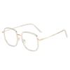 0 -0.5 -1.0 To -6.0 Metal Polygon Student Nearsighted Glasses Unisex Vintage Black Gold Frame Short-sight Prescription Eyewear