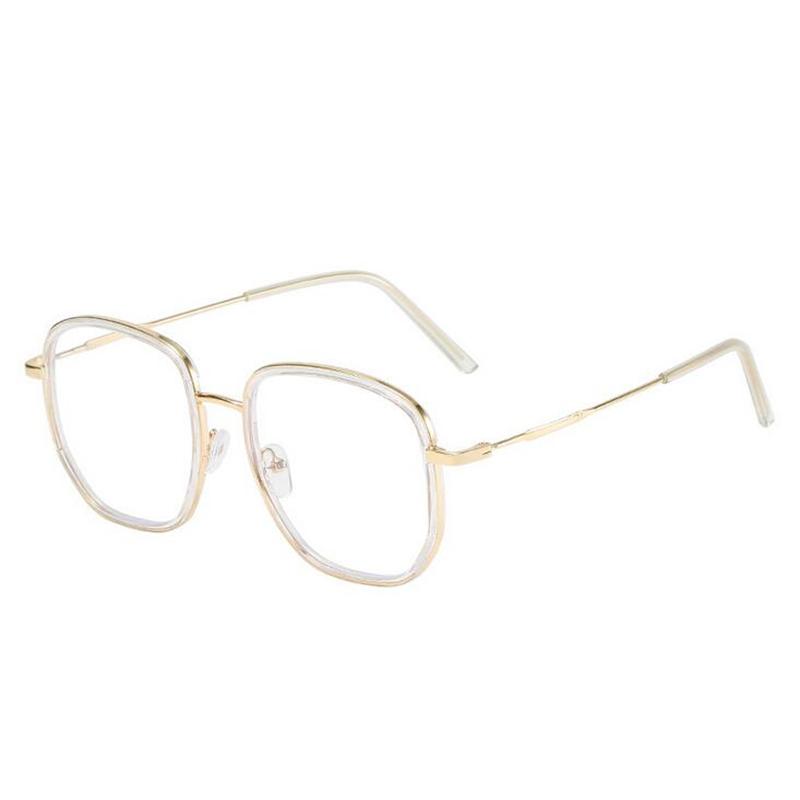 0 -0.5 -1.0 To -6.0 Metal Polygon Student Nearsighted Glasses Unisex Vintage Black Gold Frame Short-sight Prescription Eyewear