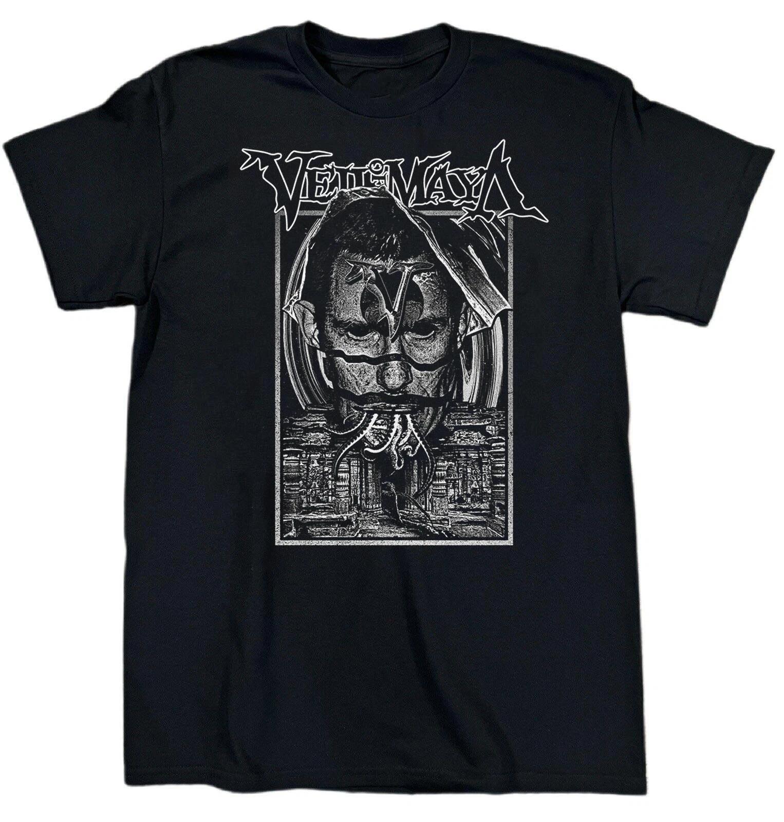 Men s and Women s T-shirts Vtg Veil Of Maya Band Album Cotton Full Size Unisex Black Classic Shirt BT477 L
