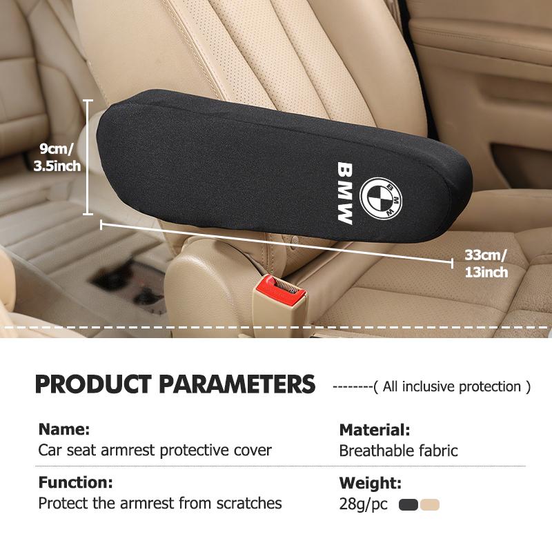 Car Seat Side Armrest Cushion Dust-proof Pad Protective Cover For BMW M 1 3 4 5 6 7 Series M3 M6 F01 F02E34 E36 E70 F10 X6 X1 rlpf46