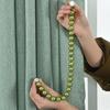 1X Magnetic Curtain Tiebacks Pearl Curtain Buckle Beaded Sparkle Hold Back Decor