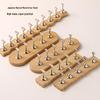 Japanese Minimalist Style Wood & Metal Nail Art Practice Holder