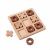 Wooden Noughts and Crosses Toe Game Educational Board Brain Training