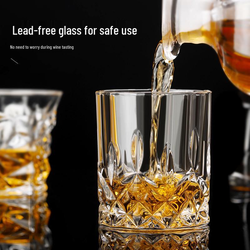 Octagonal KTV Beer Mug - Thickened Creative Crystal Whiskey Glass for Spirits