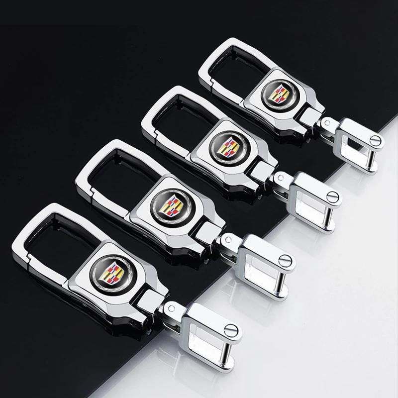Porte-clés Insigne de Voiture Métallique 3D Anneau de Porte-clés Décoratif pour Cadillac ATS CTS DTS STS SLS SLR XLR BLS Seville Escalade Tiburon CT6