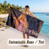 Custom Name Large Beach Towel,Sabrina Carpenter Quick Absorbent Towel For Outdoor Travel Poolside