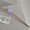 Simple Candy Color Metal Hairpin for Easy Bun Hairstyles