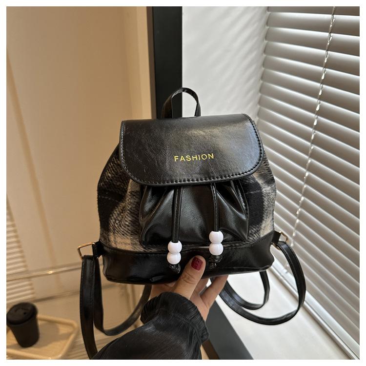 

2025 зима новый дизайн рюкзак на новый большой емкости студенческий досуг наплечный рюкзак чёрный