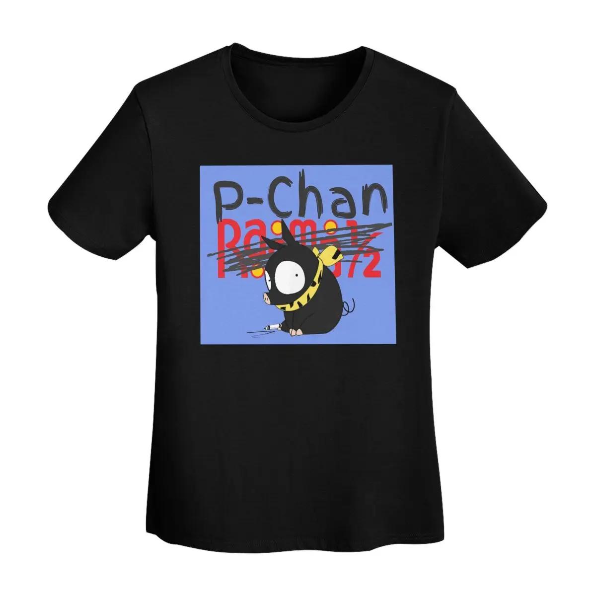

P Chan Pattern Anime Ranma TShirt Women Short Sleeve T Shirts Crew Neck Clothing Cotton Summer Tees Streetwear 4XL