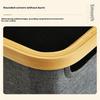 Bamboo Toilet Paper Holder With Lid - Self-Contained Bathroom Organizer With Handle, Enclosed Tissue Storage Box