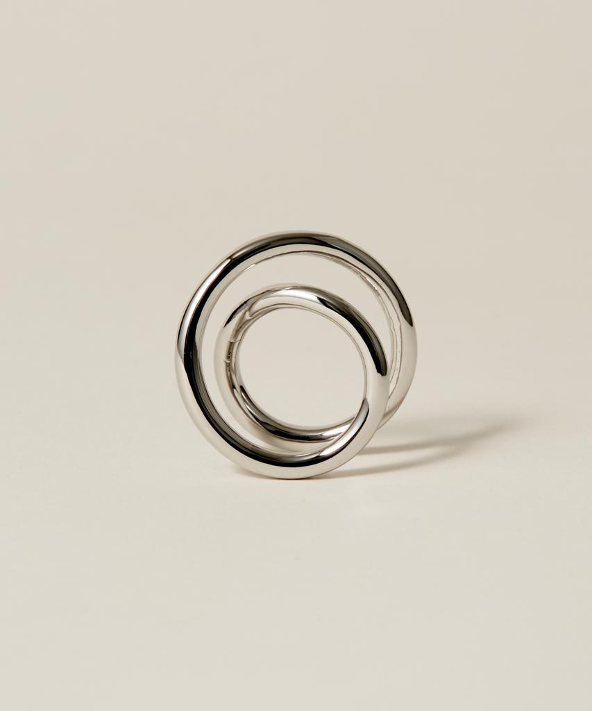 Novice Tokyo Spiral Cross Ring / Silver