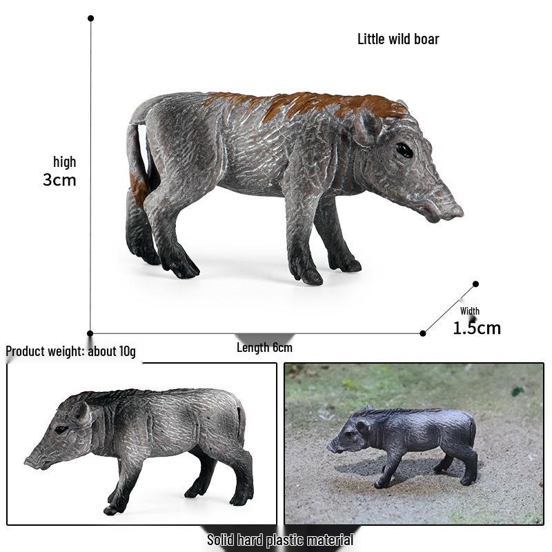 Realistic Miniature Pig Sow Figurine Toy Animal Model Ornament