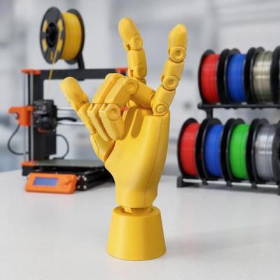 Artikulierter flexibler Handmodell mit beweglichem Gelenk und Basis 3D-gedrucktes posierbares Skizzenwerkzeug zum Zeichnen Malen Skizzieren Schreibtischdekoration