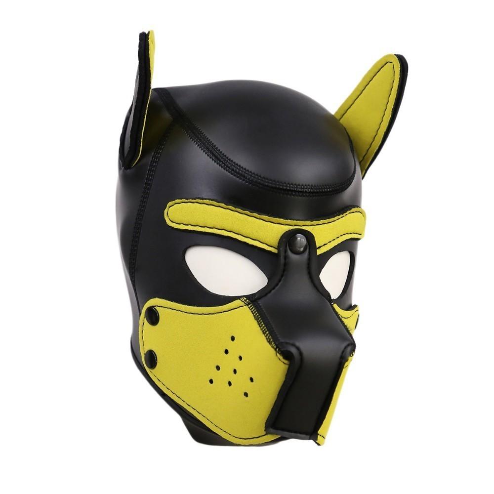 Sexy Dog BDSM Bondage Puppy Play Hoods Slave Rubber Pup Mask Fetish Adult Games Couples SM Flirting Games Toys For Erotic
