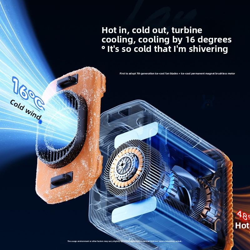 Portable Waist Fan With Rechargeable Battery For Outdoor Work And Camping