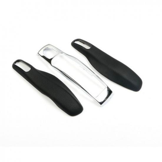 Soft Leather + ABS Car Remote Key Case Fix Part For Porsche Panamera 2010-2016