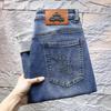 Frühlings Einfache und Vielseitige Stretch-Denim-Hose Blau Herren 9-Punkt-Jeans
