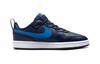 Nike Court Borough Low 2 Breathable And Lightweight Low Top Kids' Skateboarding Shoes Blue Children Aged 3 7 Years Old BQ5451-403
