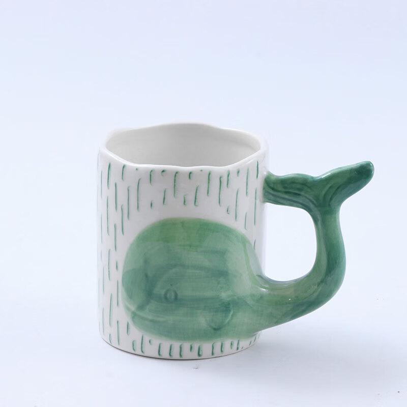 

Hand-Painted Dolphin Ceramic Couple Mug