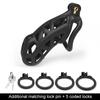 Men's Resin Nylon Chastity Belt Set with 4 Cock Penis Rings Sleeve Lock Cobra Cock Cage with Keys Male Extreme Bondage Sex Toys