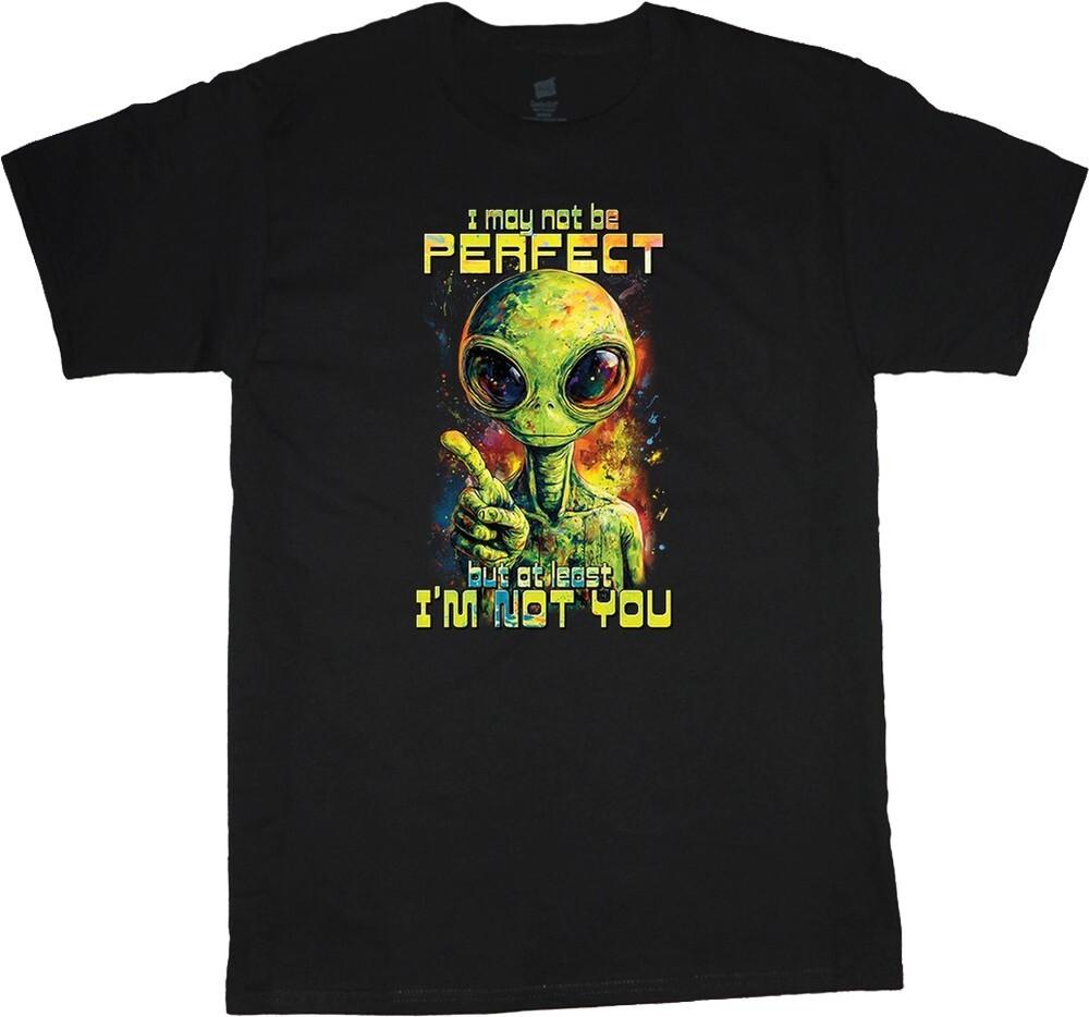 Funny Mens Shirts Rude Offensive T-shirt Mens Graphic Tees Alien Face Unisex T-Shirt S