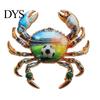 Scarf Brooch Clip Cute Crab for Women Men Vintage Enamel Lapel Fashion Accessory Pin Ocean Animal Jackets Hats Scarves Bags Elegant Jewelry