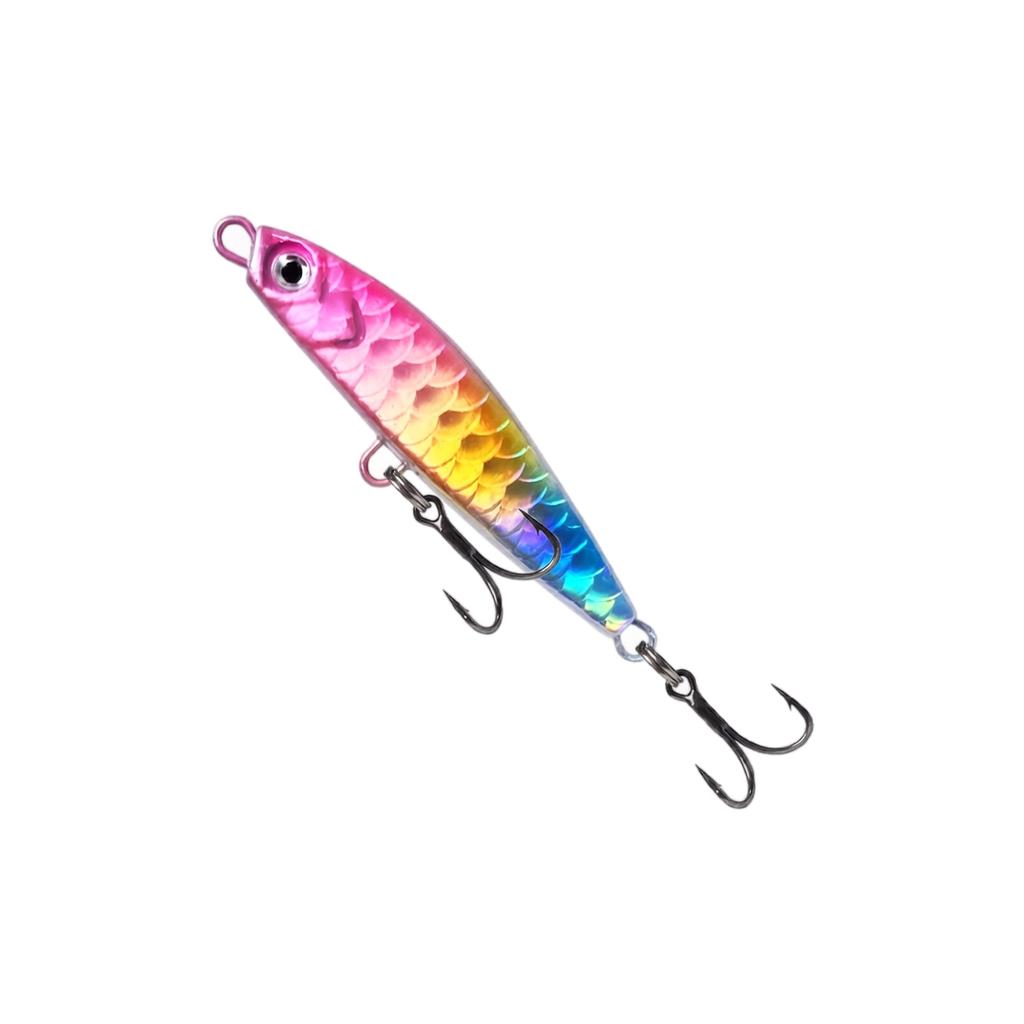 Fishing Jig Metal Lure Saltwater Boat Fishing Bait with Treble Hooks Various Weights for Long Distance Casting and Sea Fishing