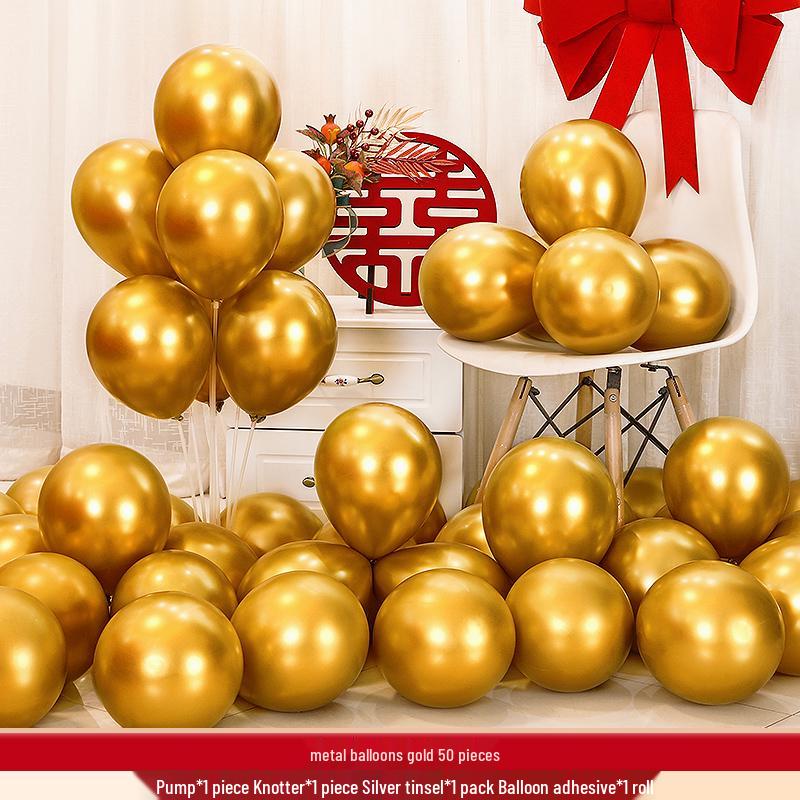 Red Wedding Balloons: Romantic Bedroom & Living Room Decor, Photo Props, Wedding Scene Setup
