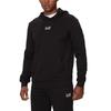 Emporio Armani EA7 FW24 Jednolita Bluza z Kapturem i Długim Rękawem z Nadrukiem Logo Męska bluza Czarny 8NPM32-PJVRZ-1200
