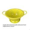 Fruit Bowl Vegetable Strainer Enamel Coated Self Draining Colander Basket Drainage for
