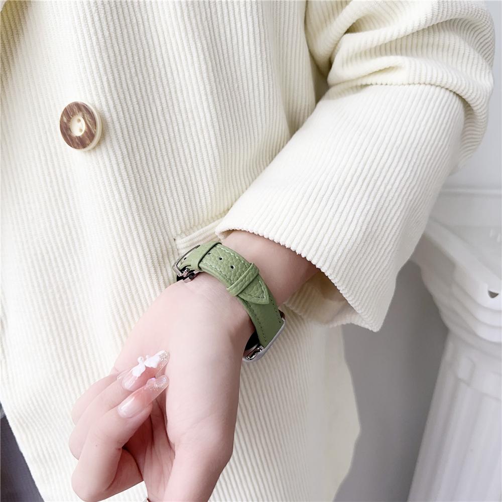 Lederband mit Litschi-Muster für Apple Watch Series Ultra 49 mm Faltschließe Uhr für iWatch 9 8 7 6 5 4 3 2 se 41 mm 45 mm 40 mm 44 mm 38 42 mm Zubehör