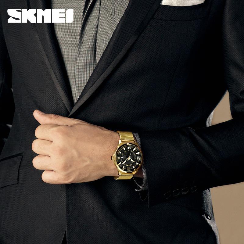 Business Men's Quartz Watch Casual Fashion Watch Steel Strap Stainless Steel Large Dial