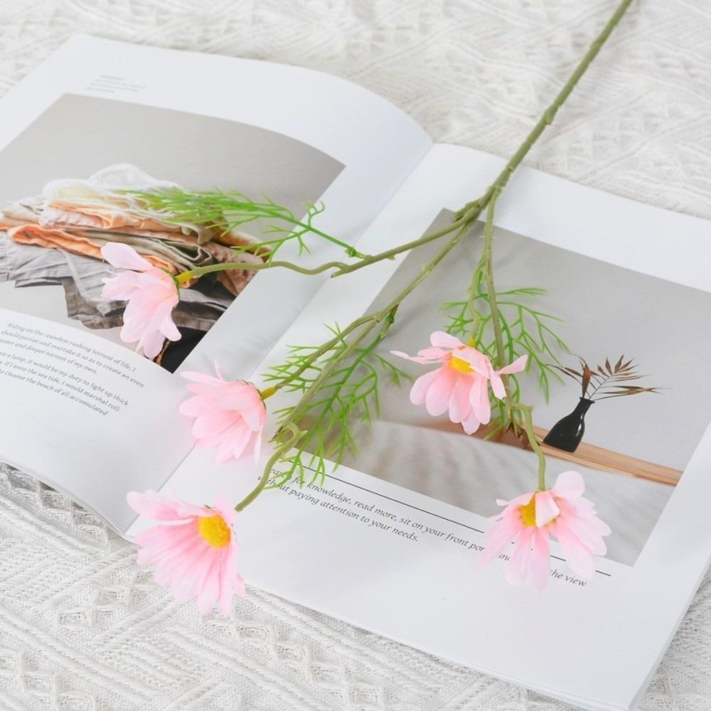 DIY Artificial Flower Silk Cosmos Home 5 Heads Chamomiles  Party Decorations 2