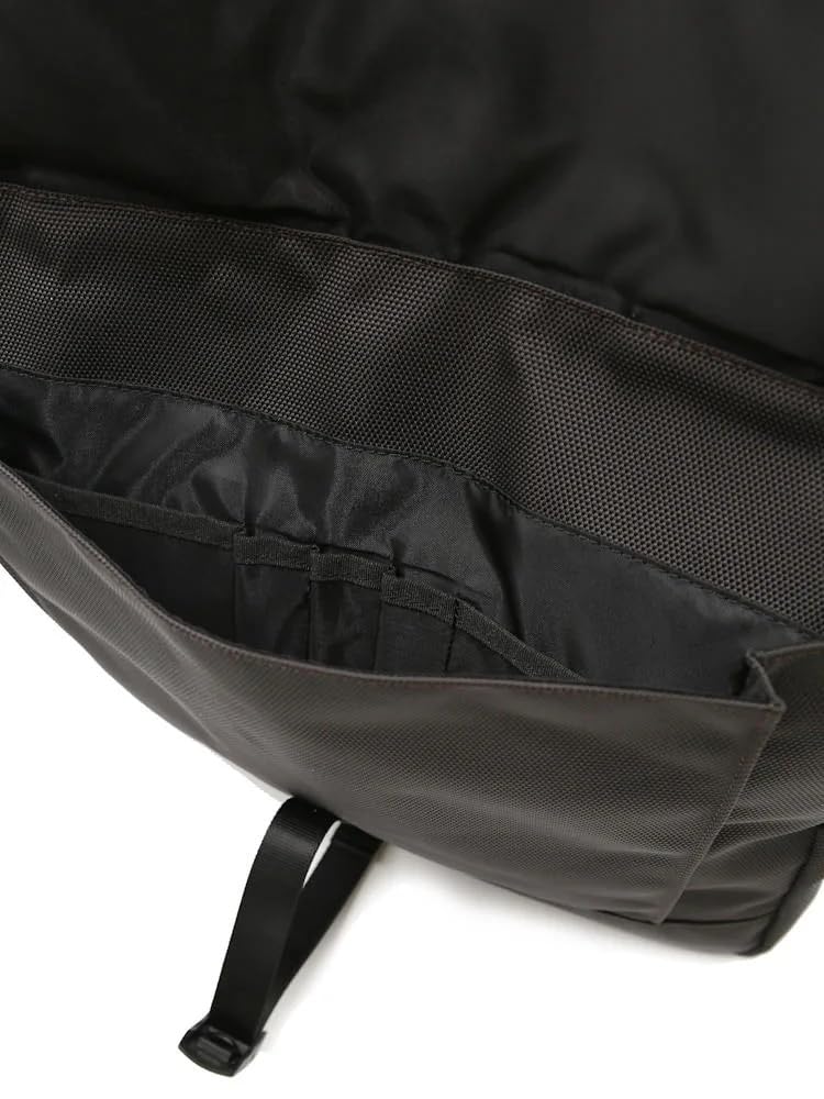 Official Haruyama Men's Business Tote Bag with Magnetic Buckle, Year-Round, D. Brown, Black