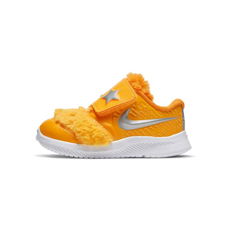 

Nike Star Runner 2 Lil Slip Resistant Cushioning Abrasion Resistant Low top Toddler Shoes Silver Yellow DC4405-700 21