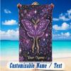 Fantasy Magic Theme Beach Towel Personalized Custom Name & Text Soft Quick Dry Beach Towel for Swimming Travel