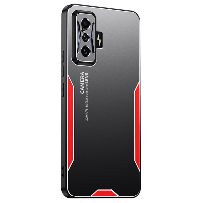 

Для Xiaomi Redmi K50 Gaming 5G/Poco F4 GT Чехол Матовый Алюминиевый Сплав+ТПУ+ПК Защитная Крышка Red