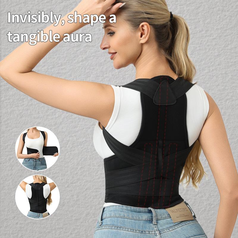 Anti-Hunchback Correction Belt for Students and Adults, Posture Straightening Back Support Correction Belt, Posture Correction Belt M чёрный