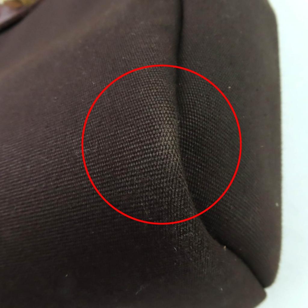 HERMES Shoulder Bag Herbag PM Vibrato Brown Towar Officier Women Used