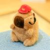 Мультяшный плюшевый брелок-капибара, милая мягкая игрушка, подвеска для сумки, висячее украшение, настольная кукла-орнамент, брелок для ключей от машины, детский подарок
