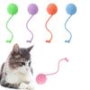 Wear Resistant Cat Interactive Toy Sounding Pet Grinding Knot Cat Cotton Rope Ball  Self Happy